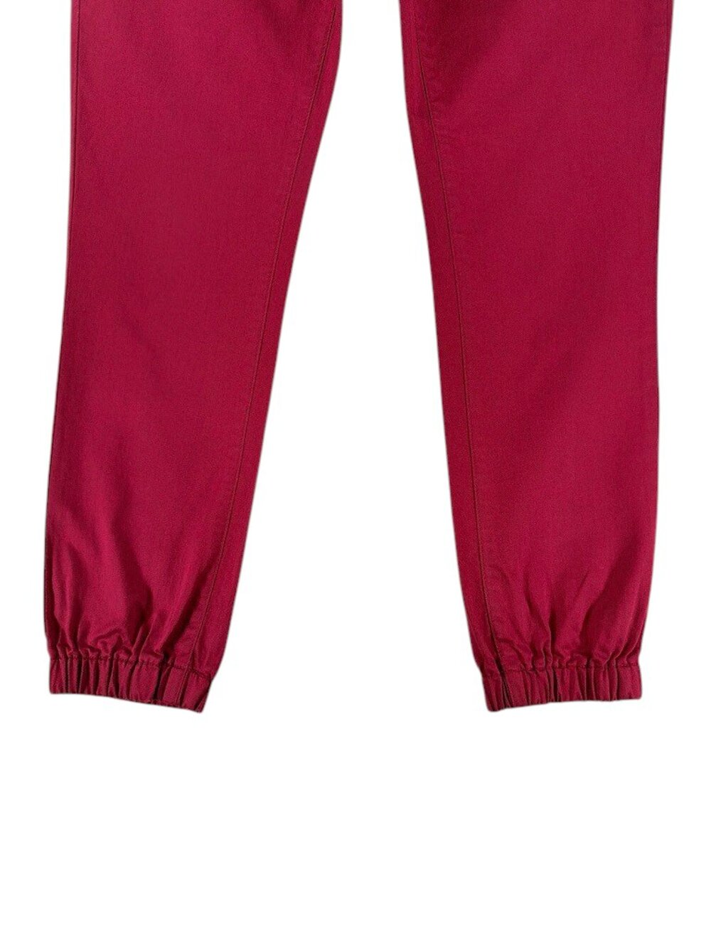 Women's Burgundy Casual Jogger Pants Size 13/14 Elastic Waist Drawstring - Picture 4 of 12